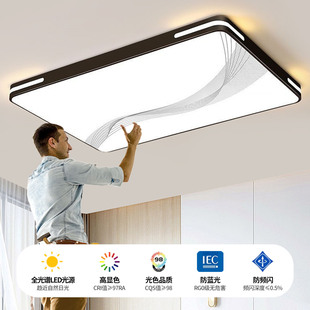 家用客厅大灯吸顶灯饰大厅主卧室吊灯具现代简约大气2025新款 中山