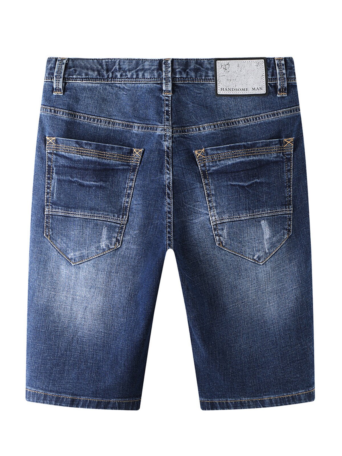 HAI CABINET CUT LABEL MENS SUMMER MENS NEW MID-RISE STRAIGHT DENIM SHORTS SHEAR CLEARANCE