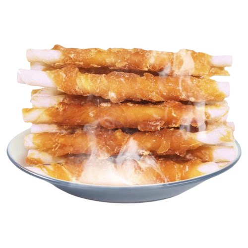 宠物狗狗零食鸡肉绕奶味牛皮卷