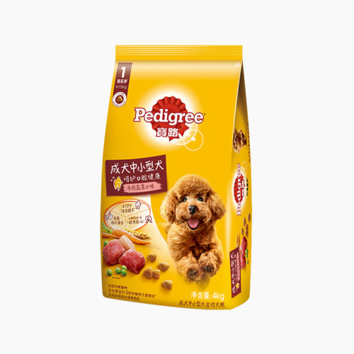 宝路中小型成犬狗粮4kg