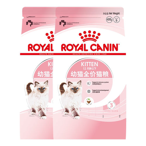 皇家增肥发腮k36400g*2包小猫