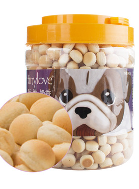Tinylove宠物狗狗零食牛奶馒头饼干300g幼犬中小型犬泰迪训犬奖励