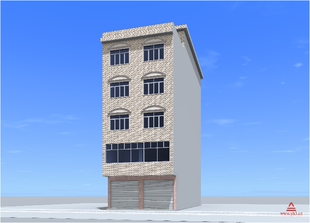 8.1x20农村自建房屋建筑设计建筑图纸乡村住宅别墅水电施工效果图