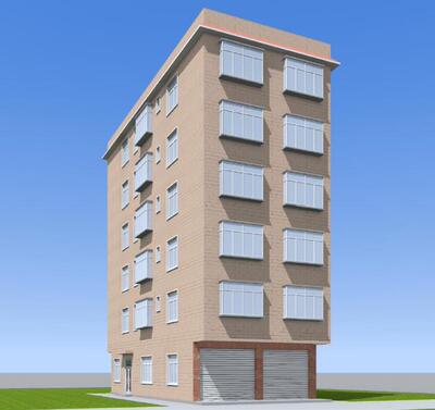 8.2x17.7六层临街门面楼房自建房建筑图结构图水电施工图全套图纸