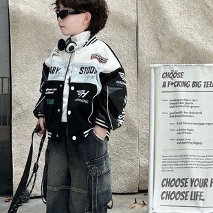 男童秋装套装2026新款韩版儿童棒球服外套宝宝帅气时髦两件套潮酷