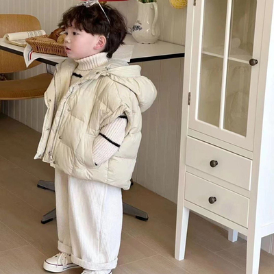 男童羽绒服马甲加厚保暖上衣外套