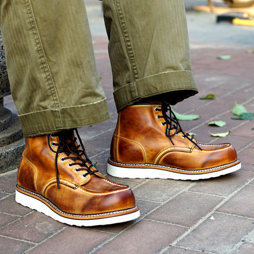 非常个性美式复古工装靴