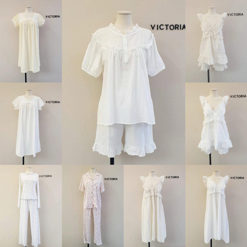 韩国VICTORIA女纯棉睡衣套装睡裙