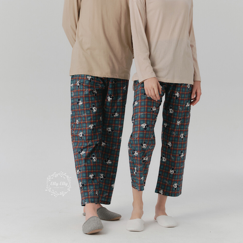 韩国迪士尼情侣男女米奇家居裤