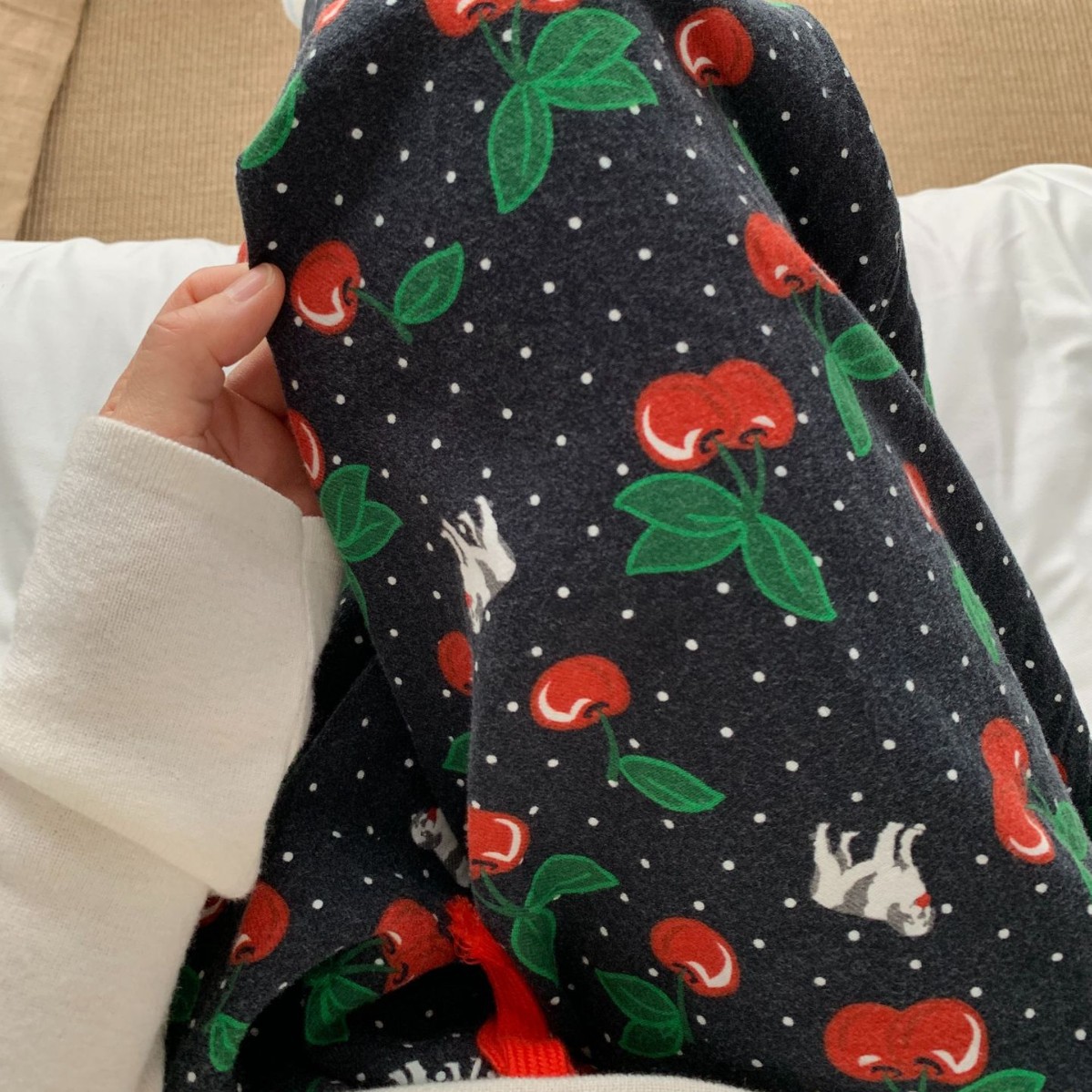 卡通可爱印花宽松睡裤女可外穿