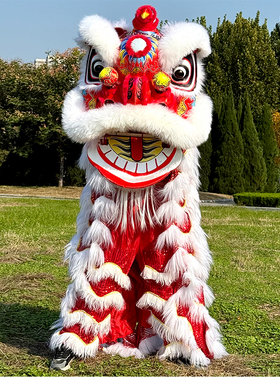 可眨眼佛山醒狮单人舞狮全套