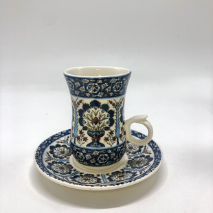 出口中东土耳其幻想异国风情阿拉伯花茶杯陶瓷杯咖啡杯下午茶水杯