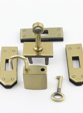 箱包锁套件皮手袋包包特价浅金色银色枪黑色古扫色五金配件5件套