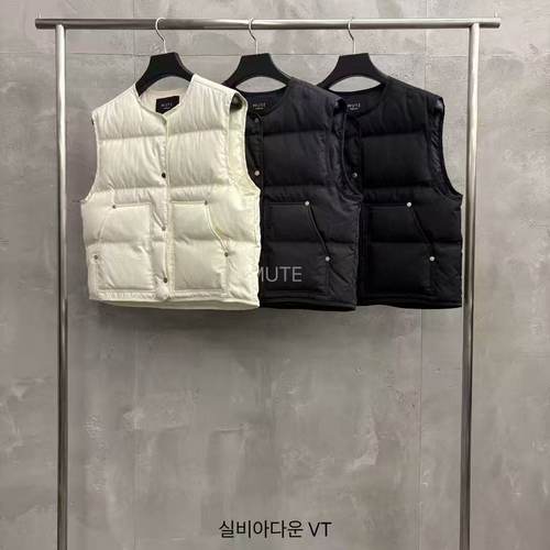 mute时尚宽松鹅绒保暖羽绒马甲