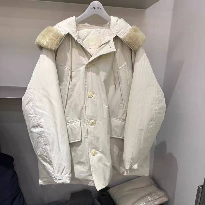 gallery百搭保暖毛领羽绒服外套