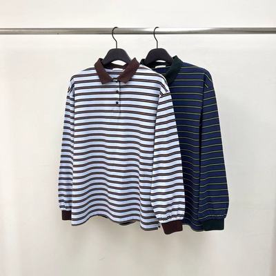 waterriver舒适条纹宽松长袖T恤