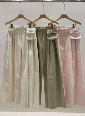 现~2025春夏新款女芯宝韩国代购unbound工装版腰包阔腿高腰休闲裤