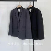 ANOU气质基础名媛刺绣宽松西装 现 2025春夏新女芯宝韩国代购 外套