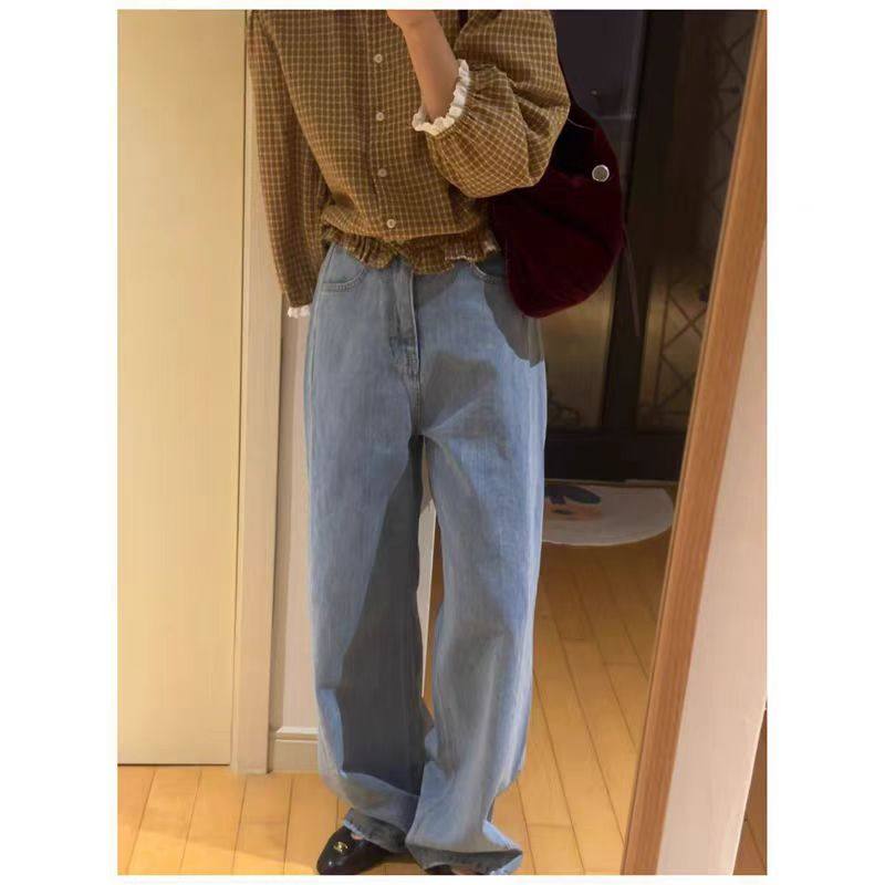 现~2026春季新款女芯宝韩国代购gilli洋气高腰直筒显瘦休闲牛仔裤,女装/女士精品,休闲裤,淘宝优惠券,粉丝福利购,淘宝优惠卷