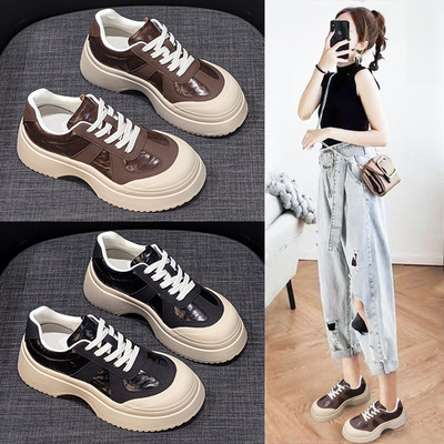 Women's Casual Shoes 2026厚底小白鞋韩版增高运动休闲板鞋女潮