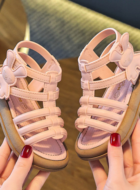 Girls' Sandals 2025 Princess Children's Shoes女童罗马凉鞋子