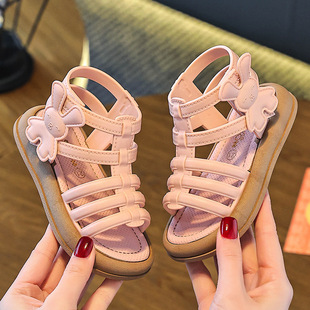 Girls' Sandals 2025 Princess Children's Shoes女童罗马凉鞋子