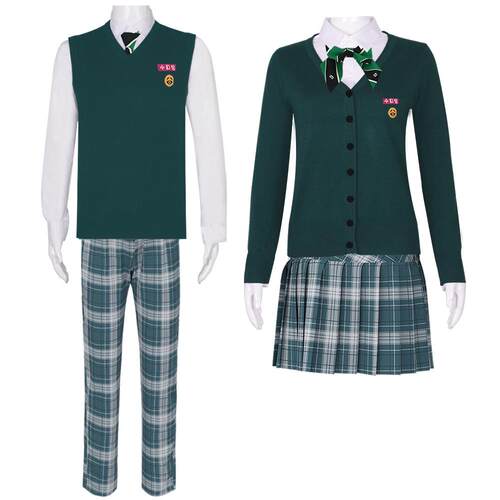 Halloween Zombie Campus Cosplay Set万圣节僵尸校园同款校服