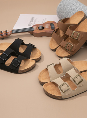 Leather sandals, flat sandals, and sandals for women凉鞋女