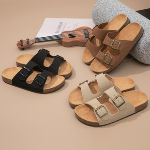 Leather sandals, flat sandals, and sandals for women凉鞋女