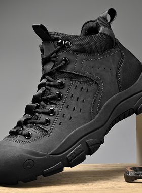 Men's Hiking Shoes 2026冬季户外厚底防滑大码徒步登山鞋