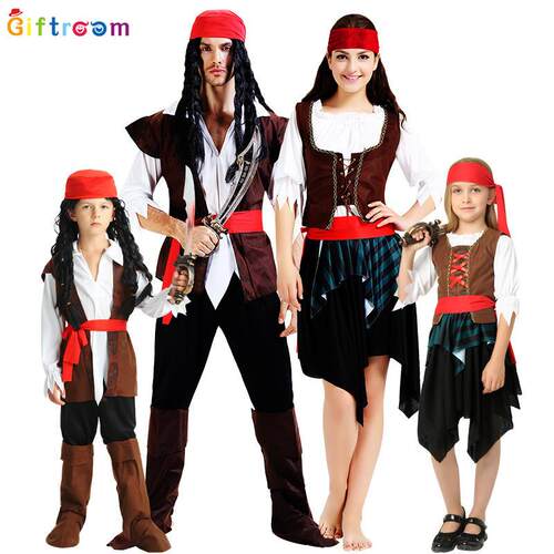 New Halloween cosplay costume pirate outfit万圣节表演海盗装