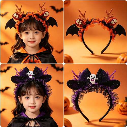 Halloween Spider‑Pumpkin Candy Bucket 万圣节蜘蛛糖桶