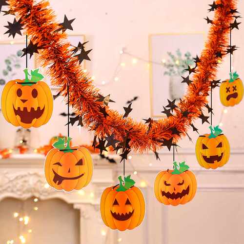 Halloween Wooden Maple Plaque 万圣节枫叶门牌