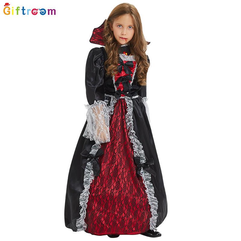 Halloween children's clothing, witch costume, long skirt裙