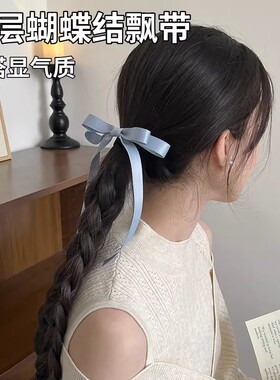 家用法式蝴蝶结飘带发夹