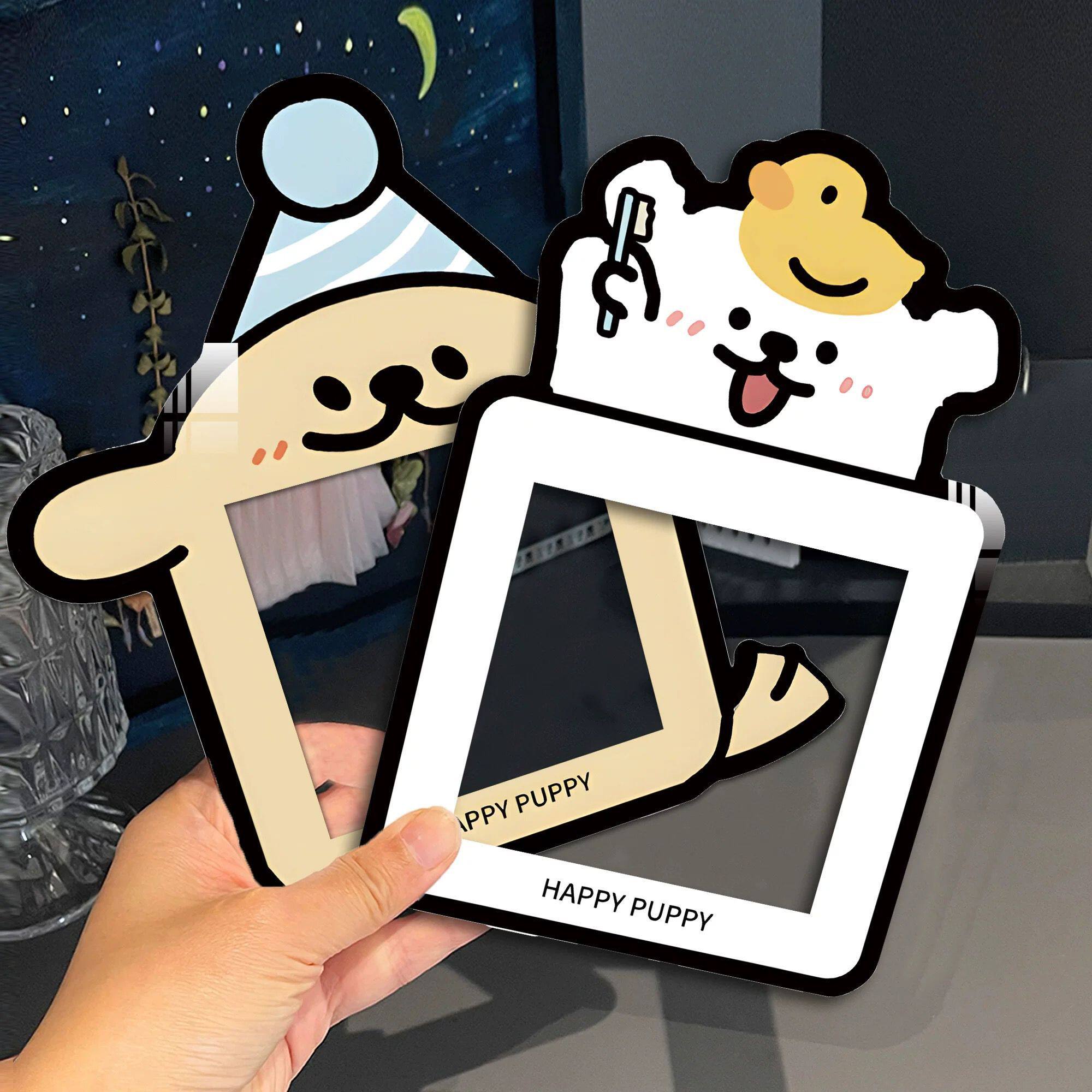 可爱小狗开关贴家用插座边框套创意开关保护套装饰墙贴自粘开关贴