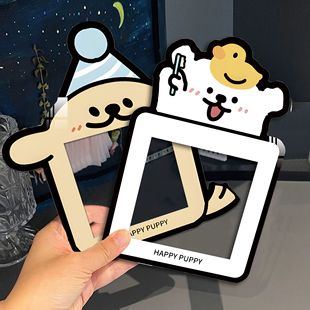 可爱小狗开关贴家用插座边框套创意开关保护套装饰墙贴自粘开关贴