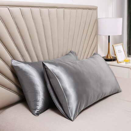 Pillowcase with ice silk pillowcase枕头套缎面冰丝色绸缎枕套