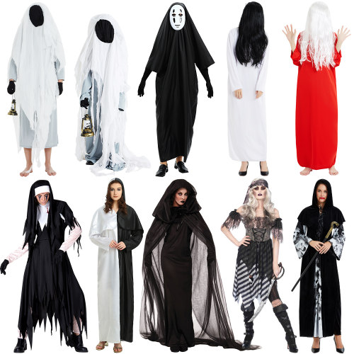 Halloween cosplay pirate ghost Sadako horror costume服装
