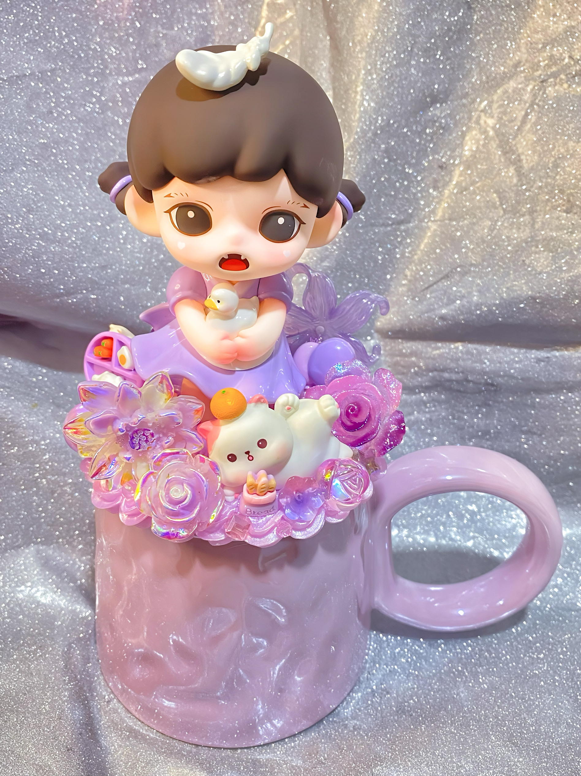 Zoraa玲珑赋系列牧鹅妹妹抖音小红书淘宝直播陶瓷杯手工自制成品