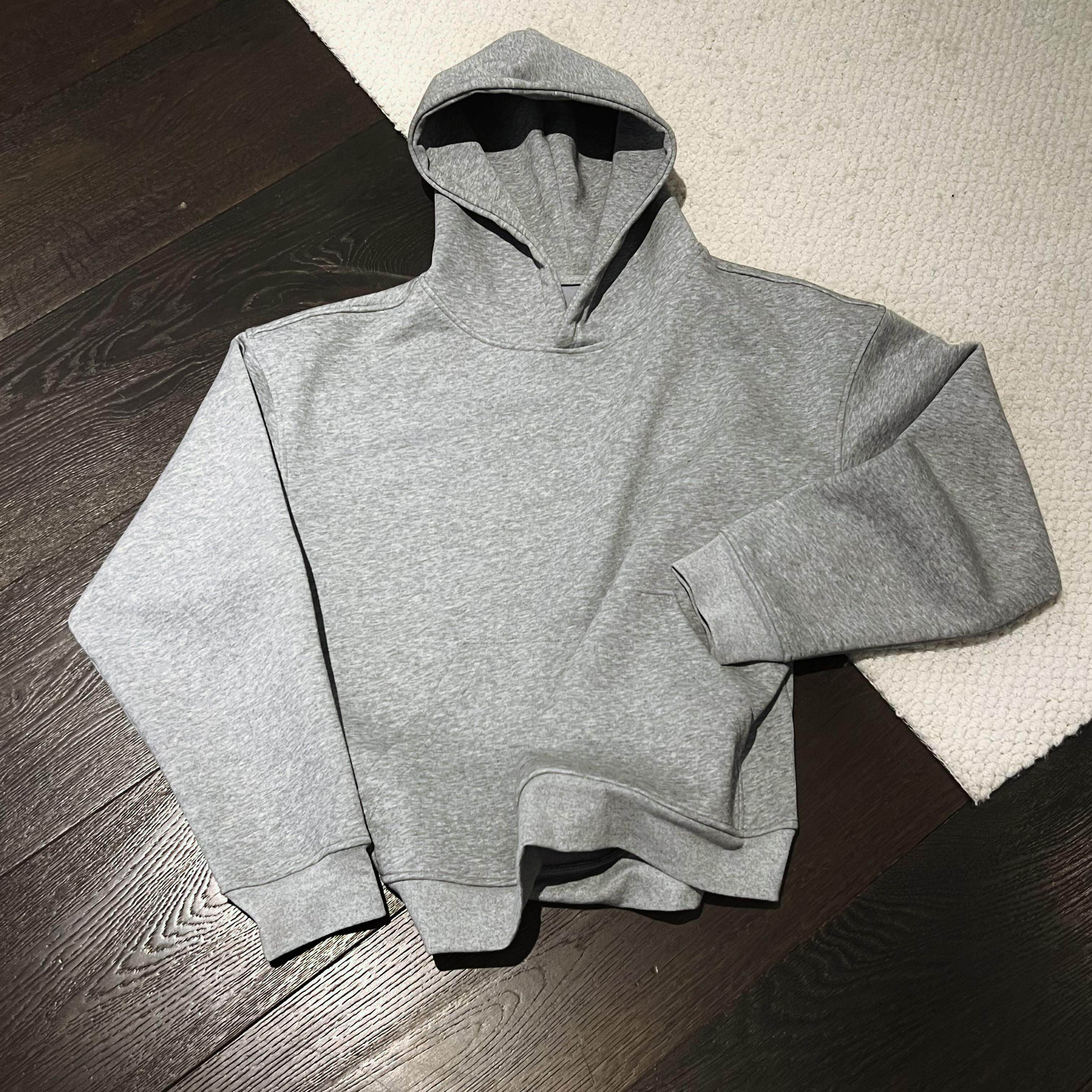 DOTT美式复古重磅太空棉连帽卫衣男女宽松cleanfit外套简约纯色