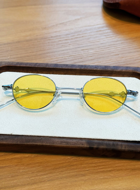 防紫外线小椭圆复古男女遮阳墨镜