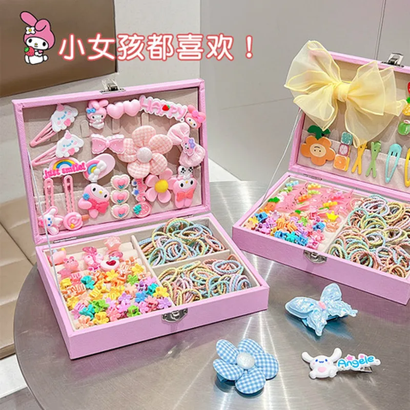 头饰公主蝴蝶结首饰盒高端发饰礼盒套装儿童女孩女童精致生日礼物