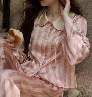 女孩们de玫瑰庄园~OLOEY 高级感浪漫睡衣女轻奢春秋季家居服套装