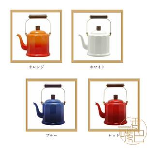香嘴巴现货 野田珐琅 搪瓷壶 烧水壶手冲壶2L IH&煤气 可用