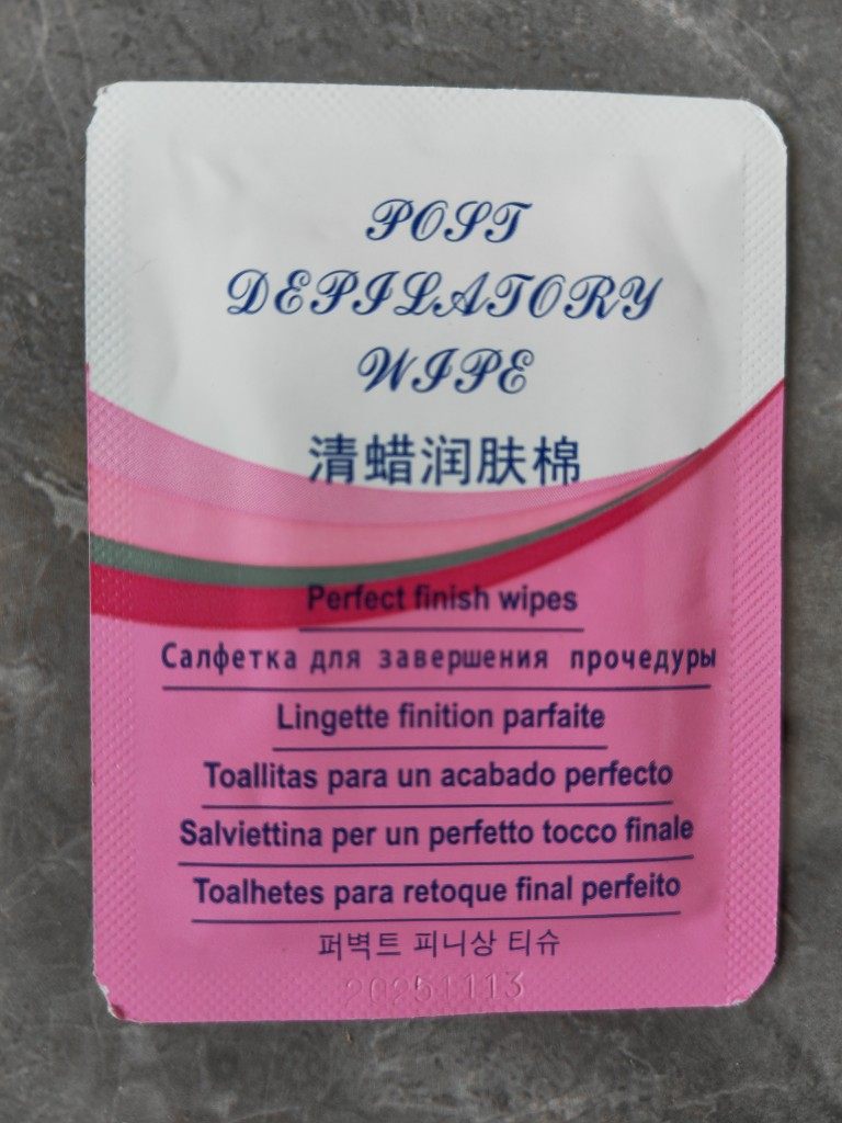 蕾沃斯意大利尚朵清蜡巾单片独立装清蜡润肤湿纸巾男女学生全身