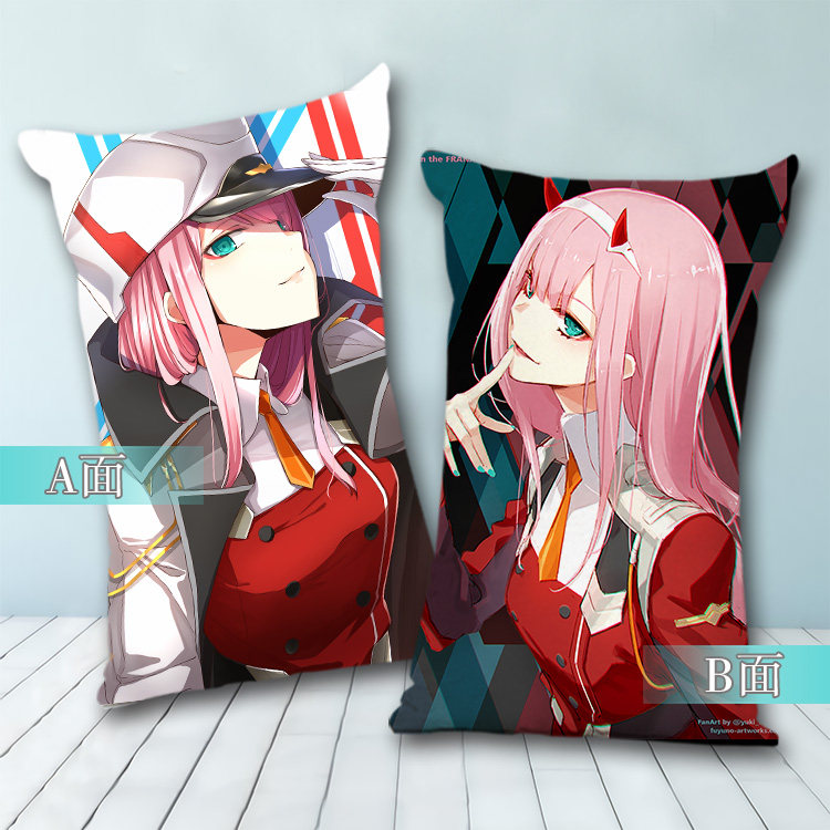 darling in the franxx国家队02莓动漫抱枕周边二次元抱枕靠枕
