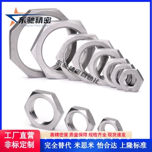 镀锌气缸螺母细牙六角薄螺帽非标M25M26M28M29M30M32M33M40*1*1.5