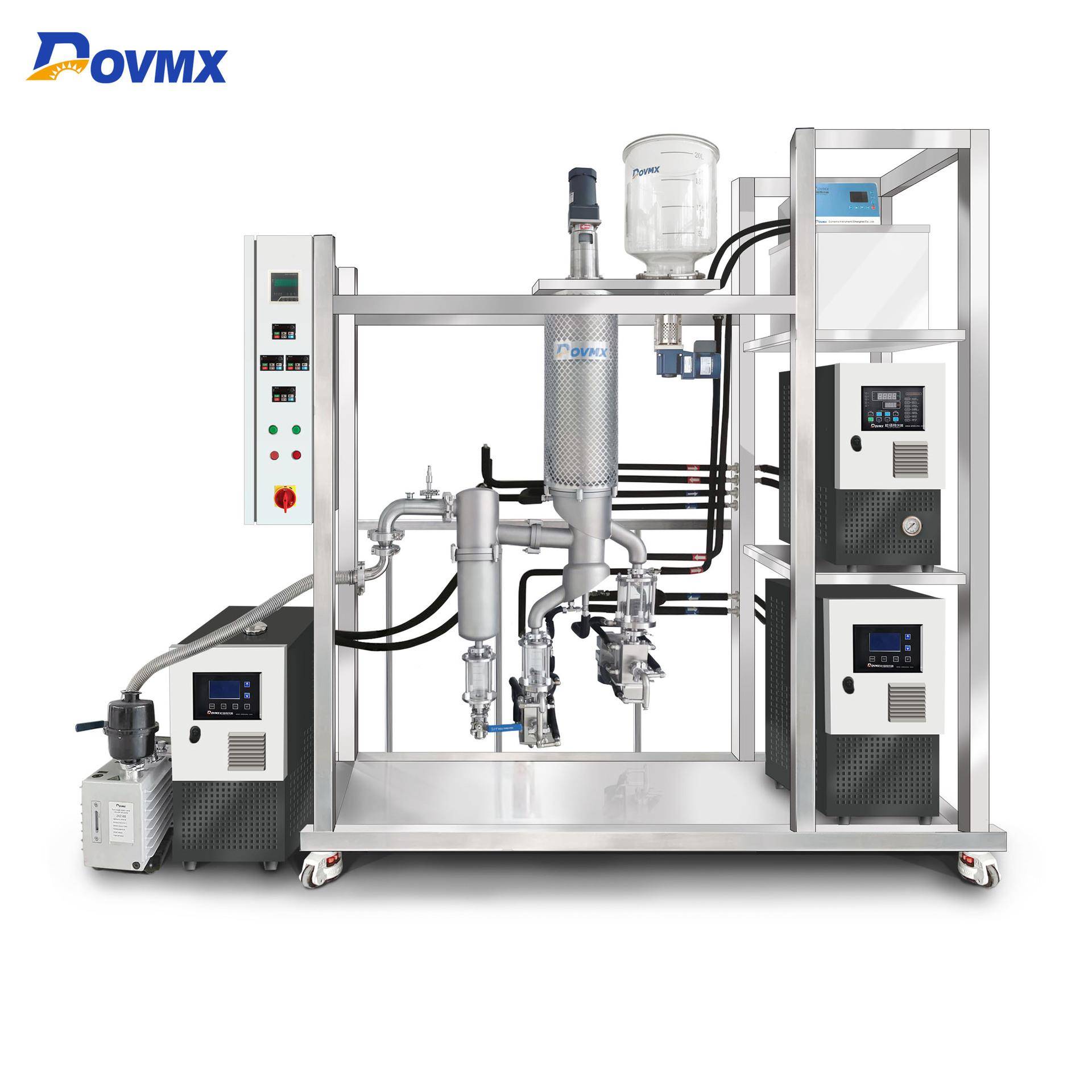 上海达丰玻璃仪器厂厂家直销刮膜蒸发系统、生产型分子蒸馏器