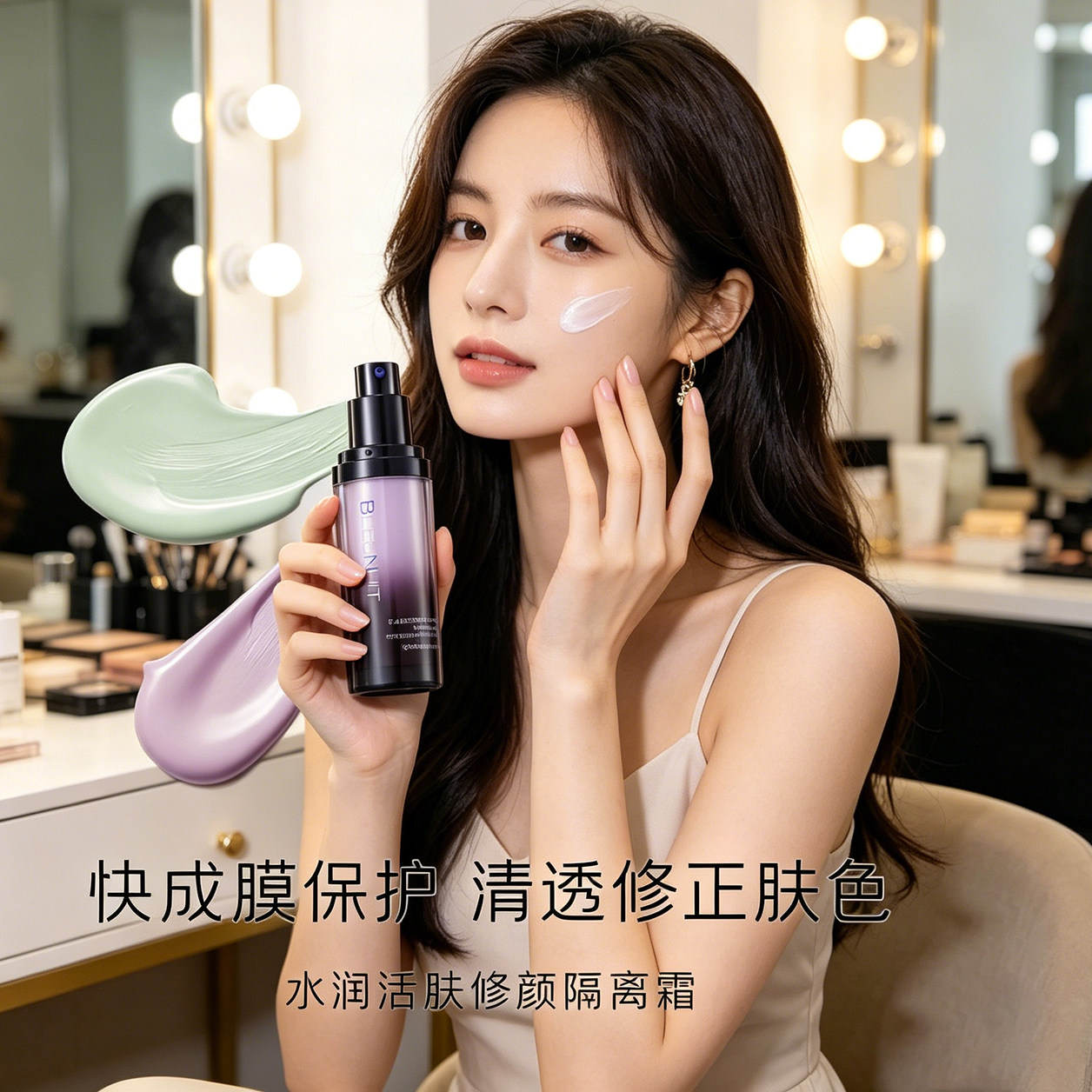 【官方正品】深蓝BLEUNUIT隔离霜妆前乳水润活肤修颜提亮肤色保湿
